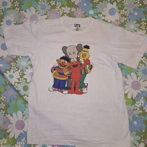 KAWS Sesame Street White T-Shirt
